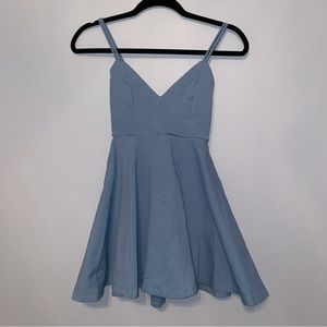 Blue Windsor Formal Mini Dress